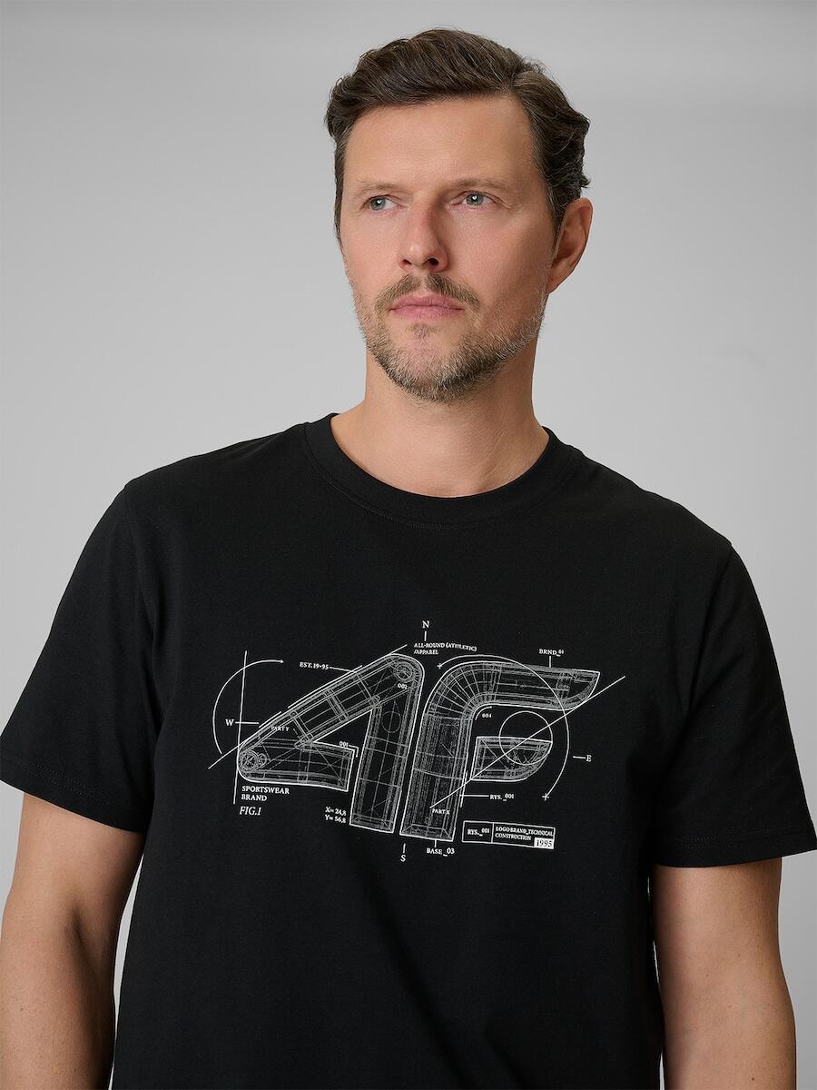 T-shirt męski 4F 4FRSS26TTSHM3989 6/7