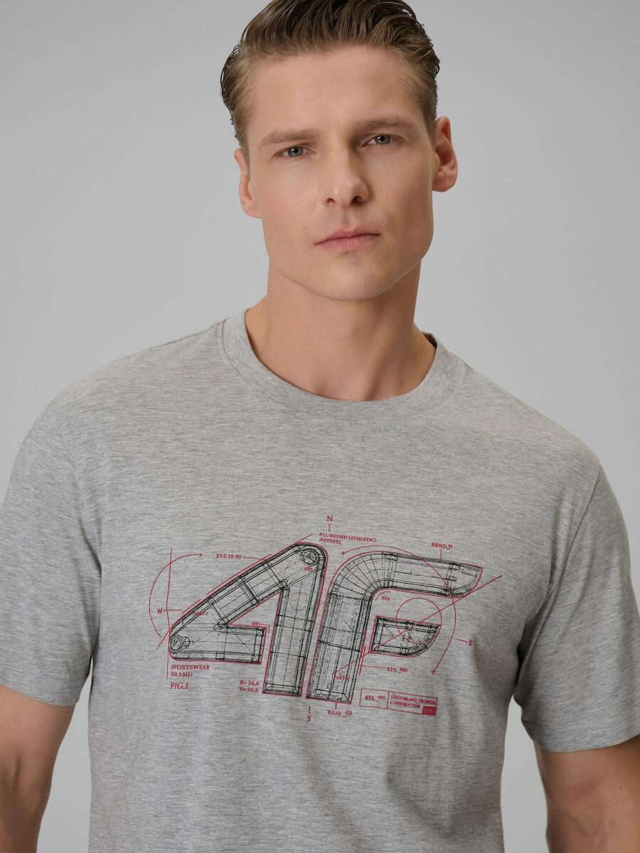 T-shirt męski 4F 4FRSS26TTSHM3989 3/6