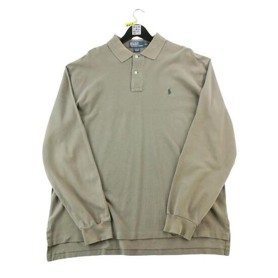 Seconde vie - Polo manches longues Homme Beige - Bon état
