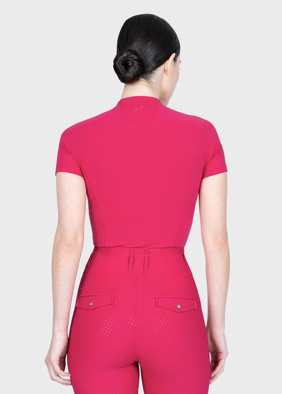 Camiseta Base Manga Corta Mujer Equitación Maximilian Origin Frambuesa 3/7