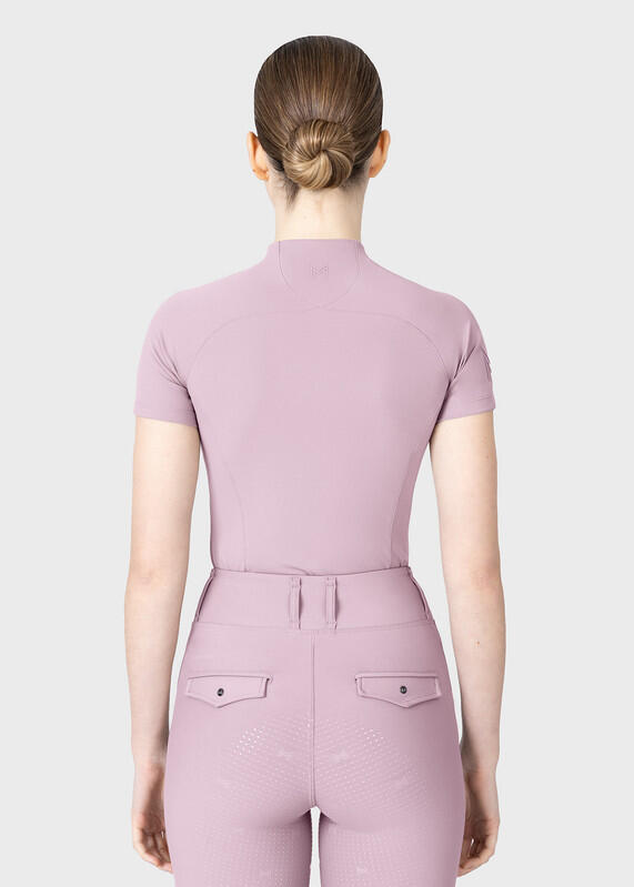 Camiseta Base Manga Corta Mujer Equitación Maximilian Origin Malva 3/7