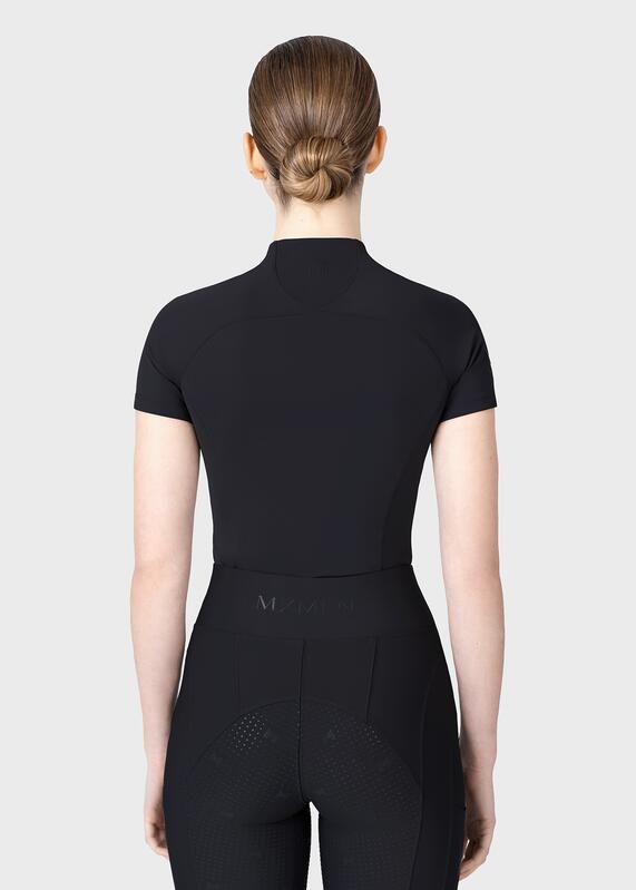 Camiseta Base Manga Corta Mujer Equitación Maximilian Origin Negro 3/7