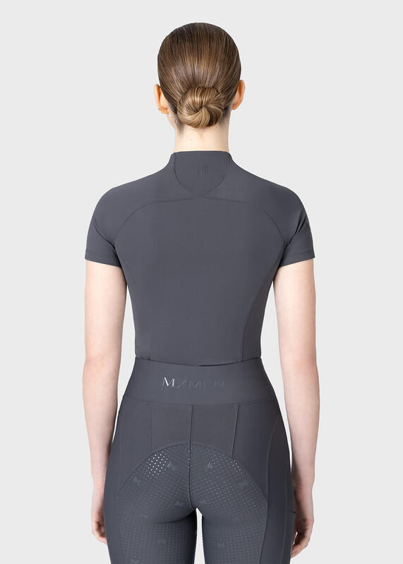 Camiseta Base Manga Corta Mujer Equitación Maximilian Origin Grafito 3/7