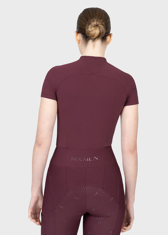 Camiseta Base Manga Corta Mujer Equitación Maximilian Origin Rosa Palo 3/7
