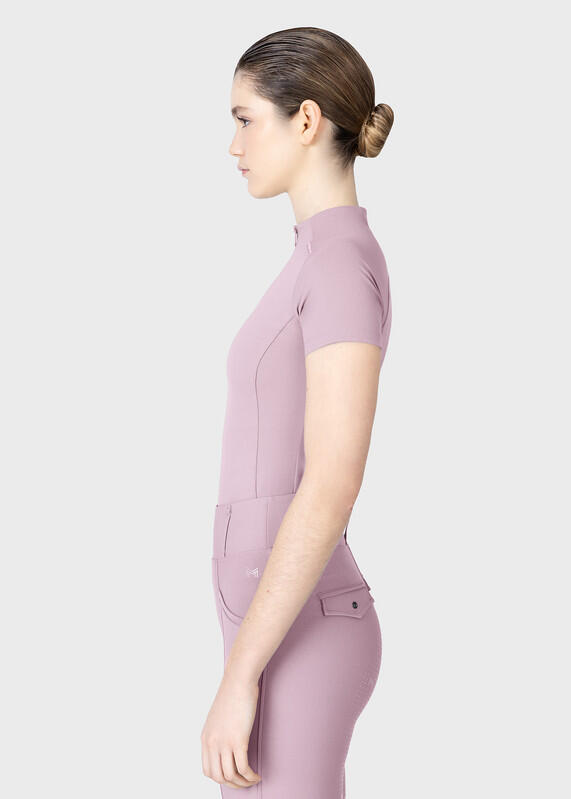 Camiseta Base Manga Corta Mujer Equitación Maximilian Origin Malva 2/7