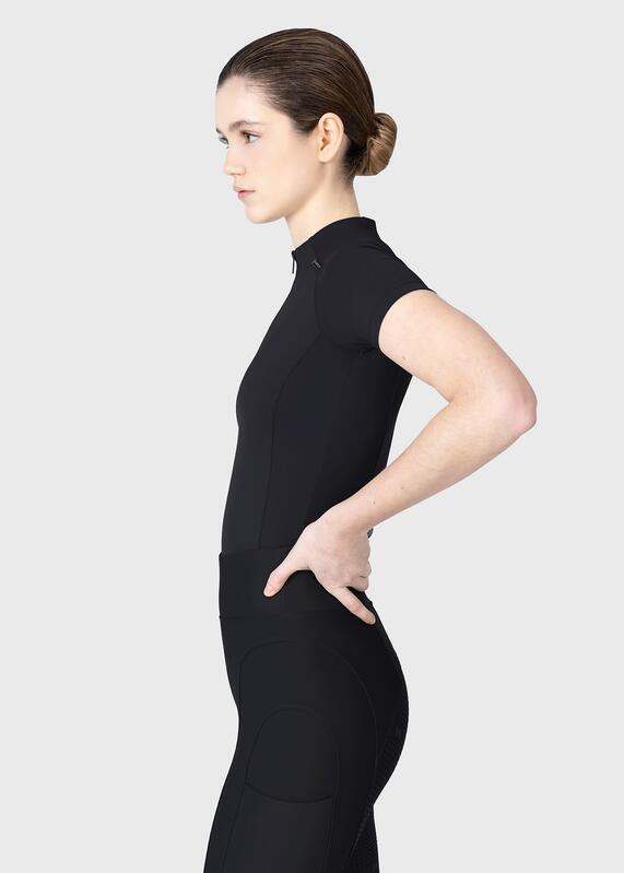 Camiseta Base Manga Corta Mujer Equitación Maximilian Origin Negro 2/7