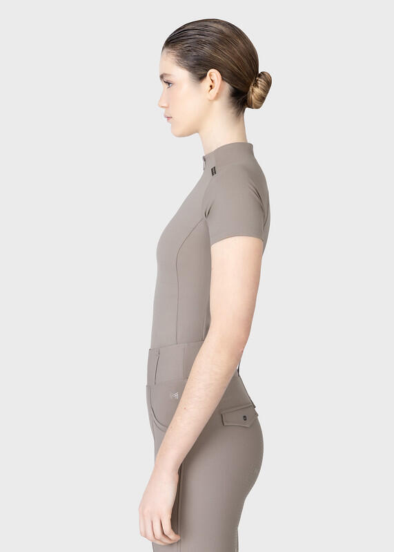 Camiseta Base Manga Corta Mujer Equitación Maximilian Origin Topo 2/7