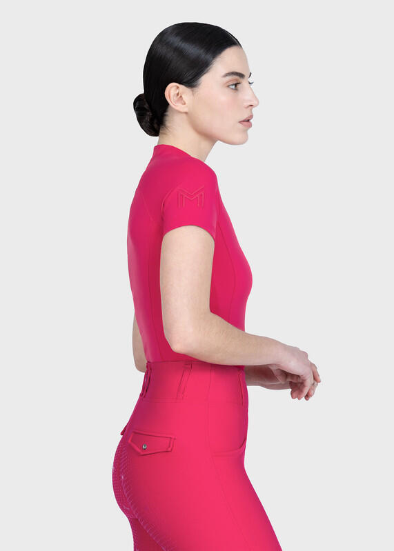 Camiseta Base Manga Corta Mujer Equitación Maximilian Origin Frambuesa 4/7