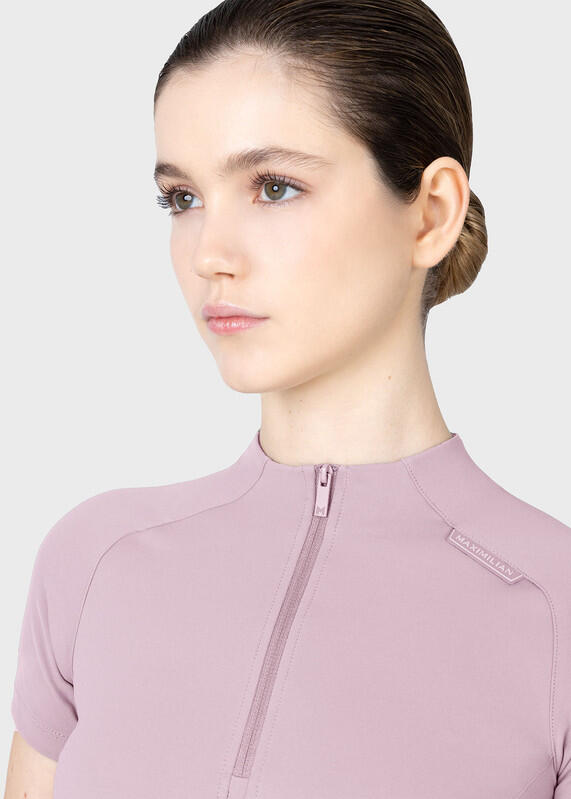 Camiseta Base Manga Corta Mujer Equitación Maximilian Origin Malva 5/7
