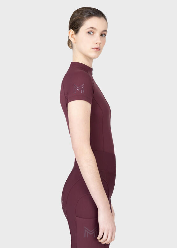 Camiseta Base Manga Corta Mujer Equitación Maximilian Origin Rosa Palo 2/7