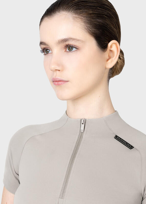 Camiseta Base Manga Corta Mujer Equitación Maximilian Origin Topo Suave 5/7