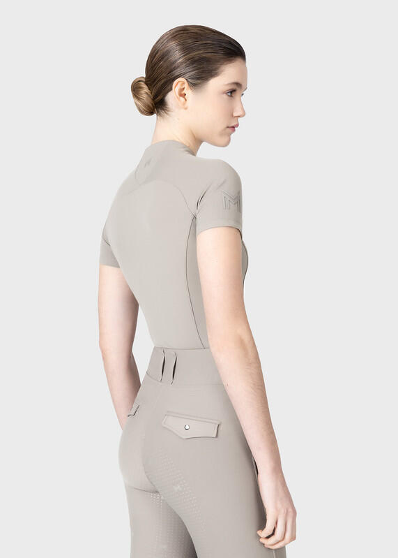Camiseta Base Manga Corta Mujer Equitación Maximilian Origin Topo Suave 4/7