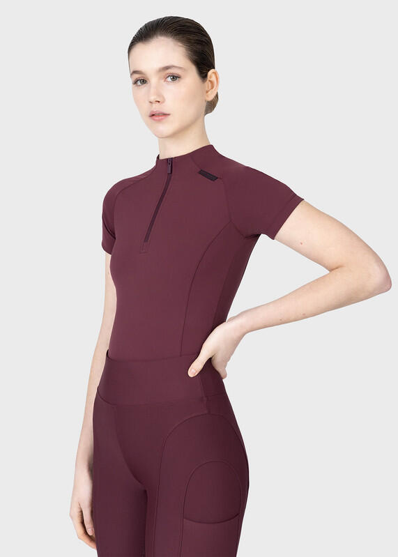 Camiseta Base Manga Corta Mujer Equitación Maximilian Origin Rosa Palo 4/7