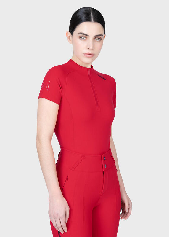Camiseta Base Manga Corta Mujer Equitación Maximilian Origin Granadina 4/7
