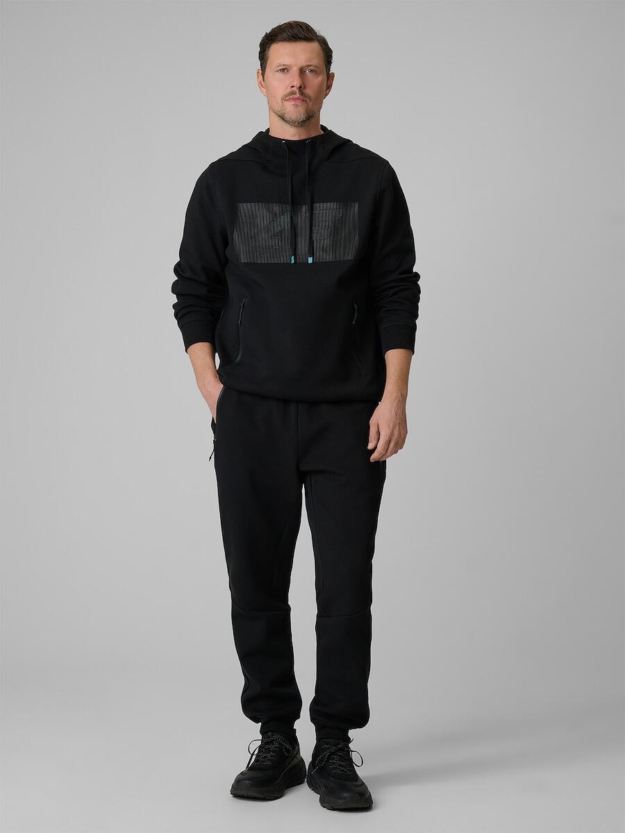 Bluza dresowa regular z kapturem męska 4F 4FRSS26TSWSM2975 3/7