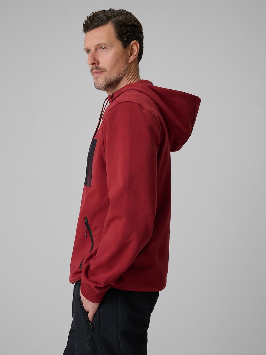 Bluza dresowa regular z kapturem męska 4F 4FRSS26TSWSM2975 3/7