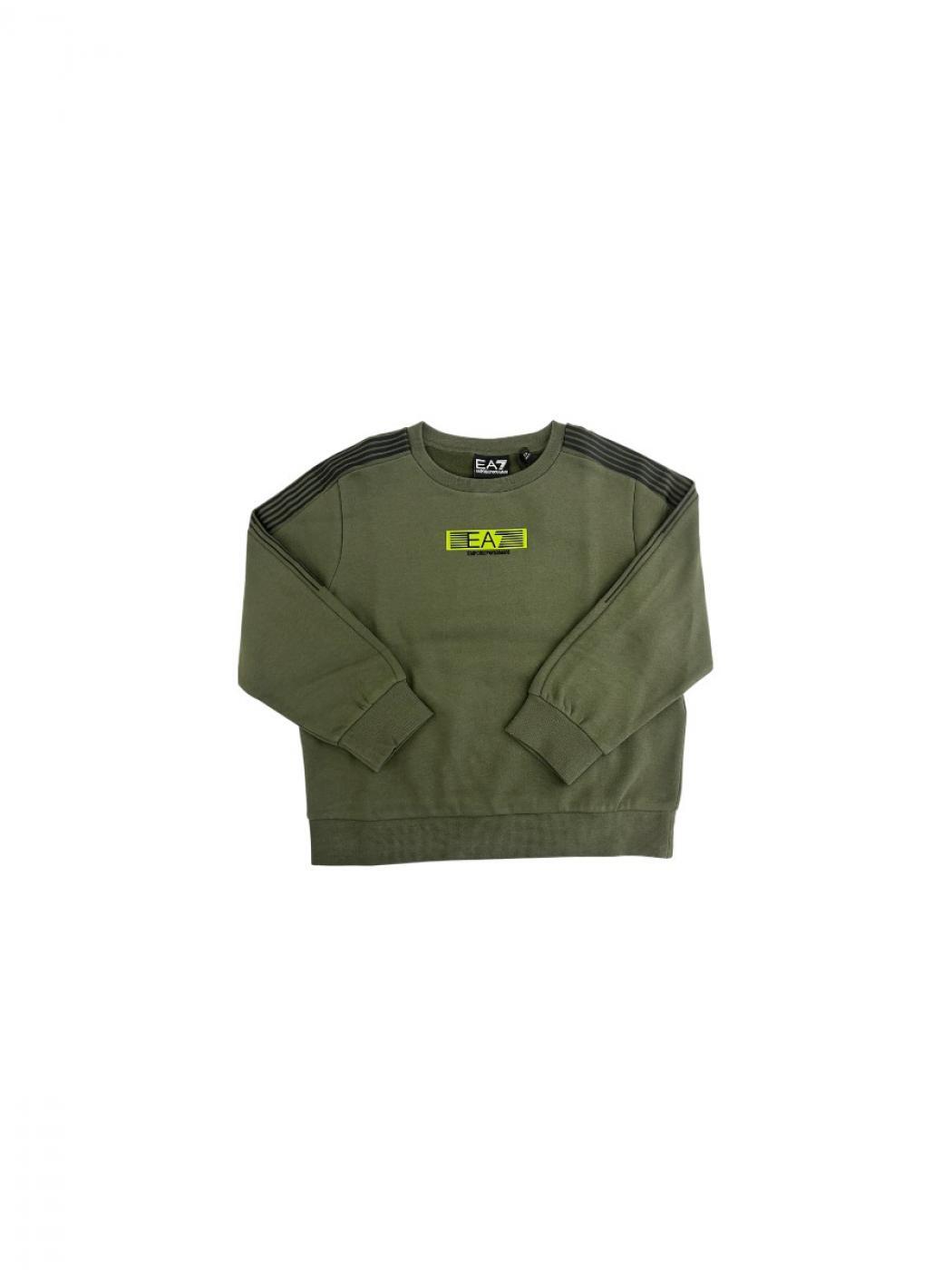 Sweat col rond Emporio Armani 7B000184 vert 1/5