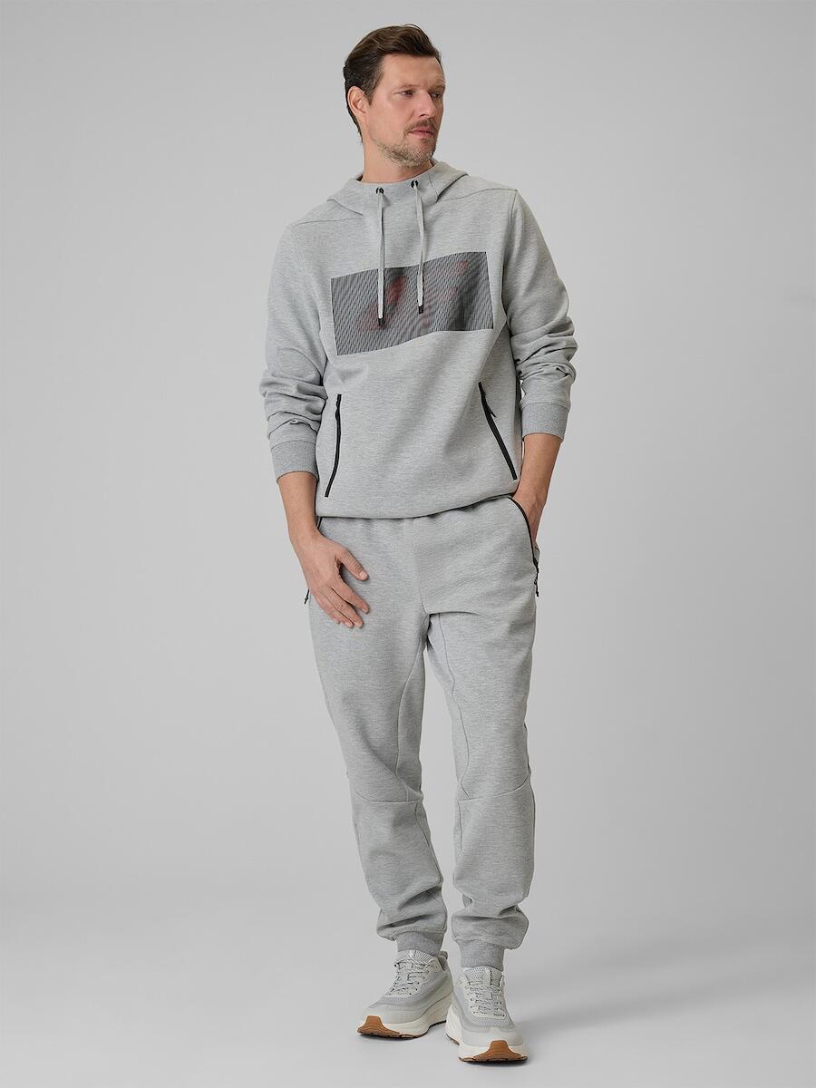Bluza dresowa regular z kapturem męska 4F 4FRSS26TSWSM2975 6/7