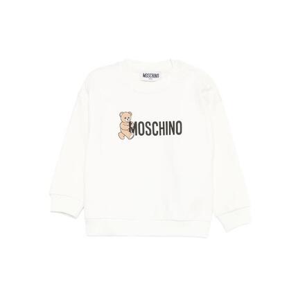 sweat-shirt garçon Moschino Avorio