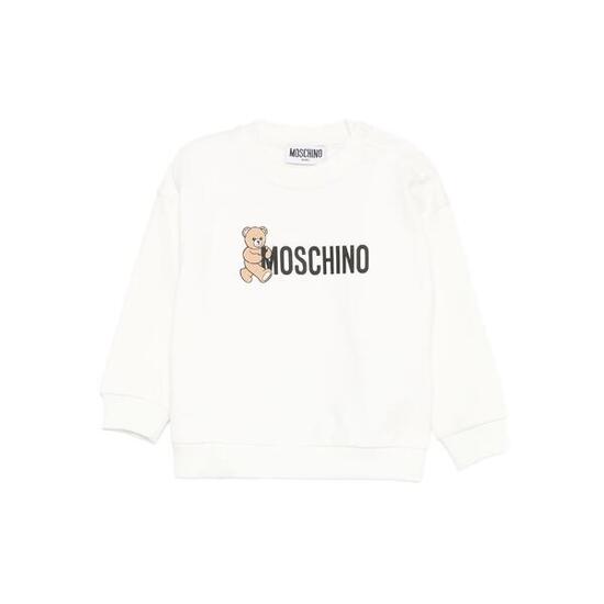 sweat-shirt garçon Moschino Avorio
