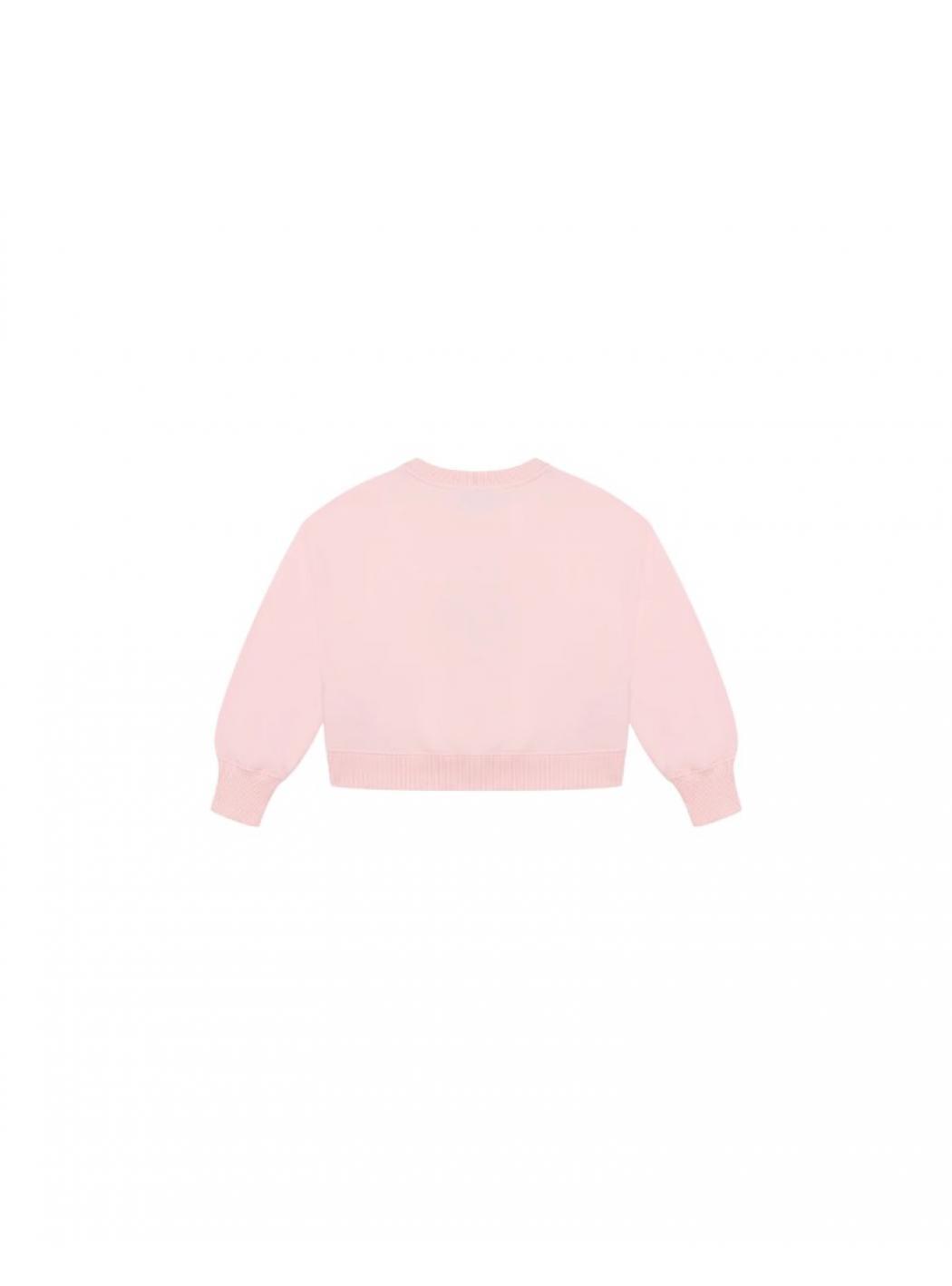sudadera niña Moschino rosa 3/3