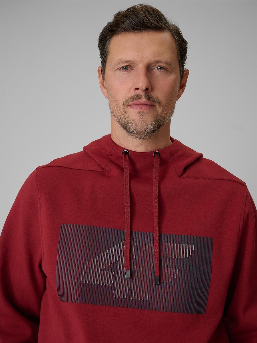 Bluza dresowa regular z kapturem męska 4F 4FRSS26TSWSM2975 5/7