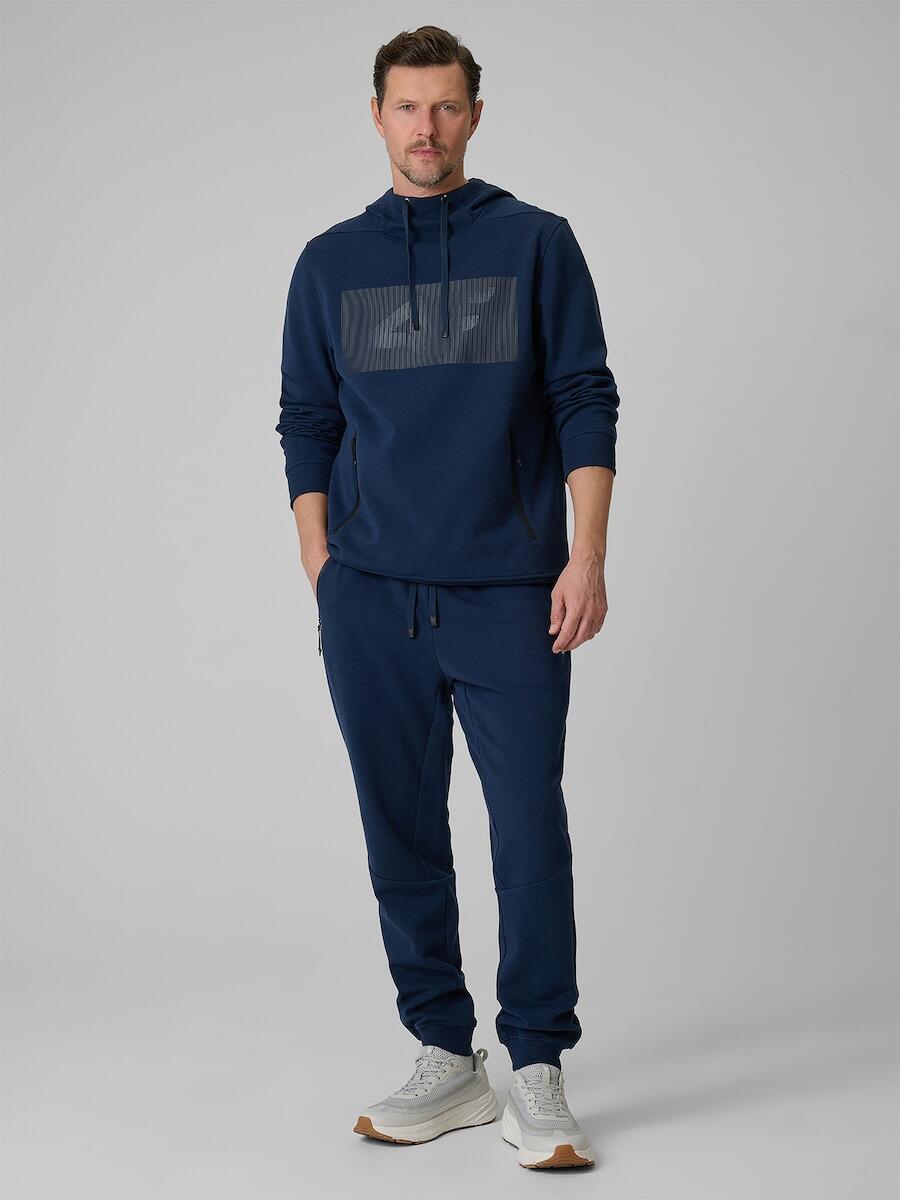 Bluza dresowa regular z kapturem męska 4F 4FRSS26TSWSM2975 4/7