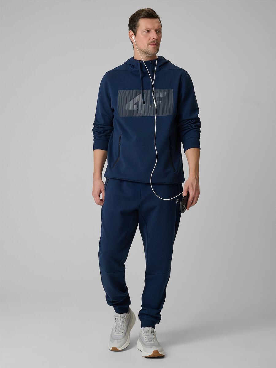 Bluza dresowa regular z kapturem męska 4F 4FRSS26TSWSM2975 6/7
