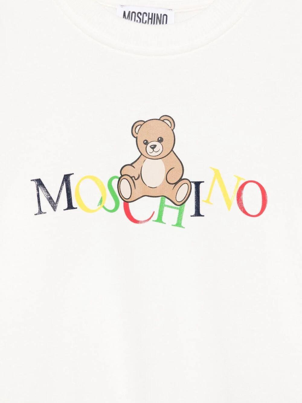 Sweatshirt criança unissexo Moschino branco 2/2