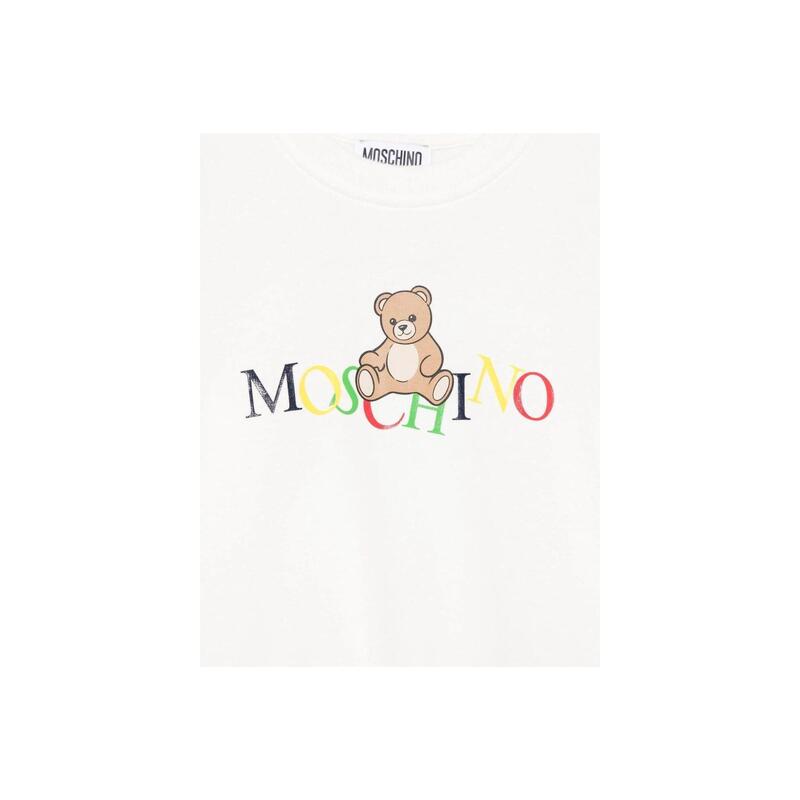Hanorac copii unisex Moschino alb