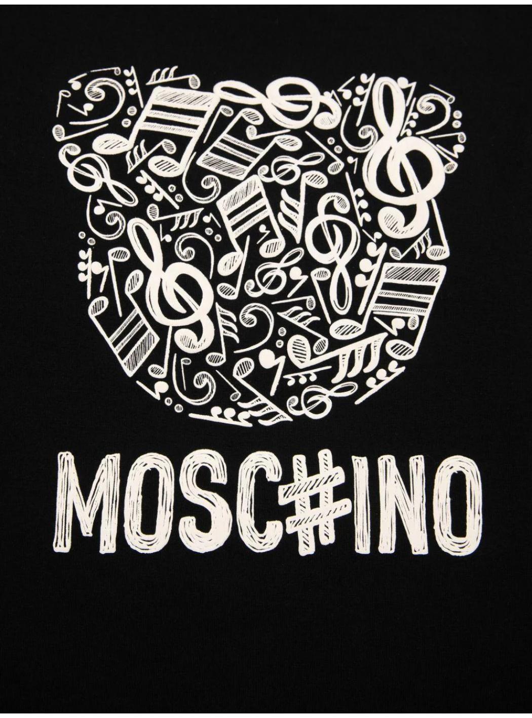 Sweat col rond Moschino HMF099 NERO noir 3/3
