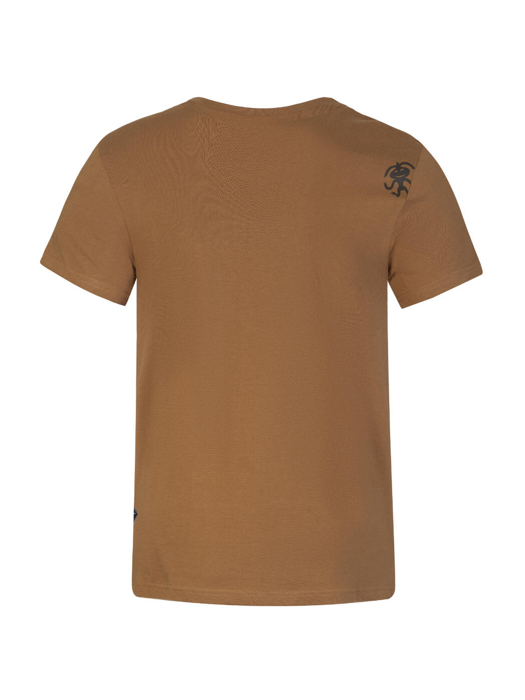 Heren-T-shirt klassieke comfortabele biologische korte mouwen RAFIKI bruin 2/7