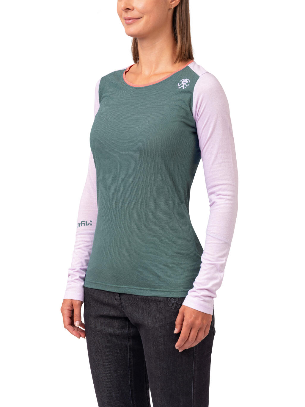 Leichtes Langarm-T-Shirt für Frauen RAFIKI blau 3/7