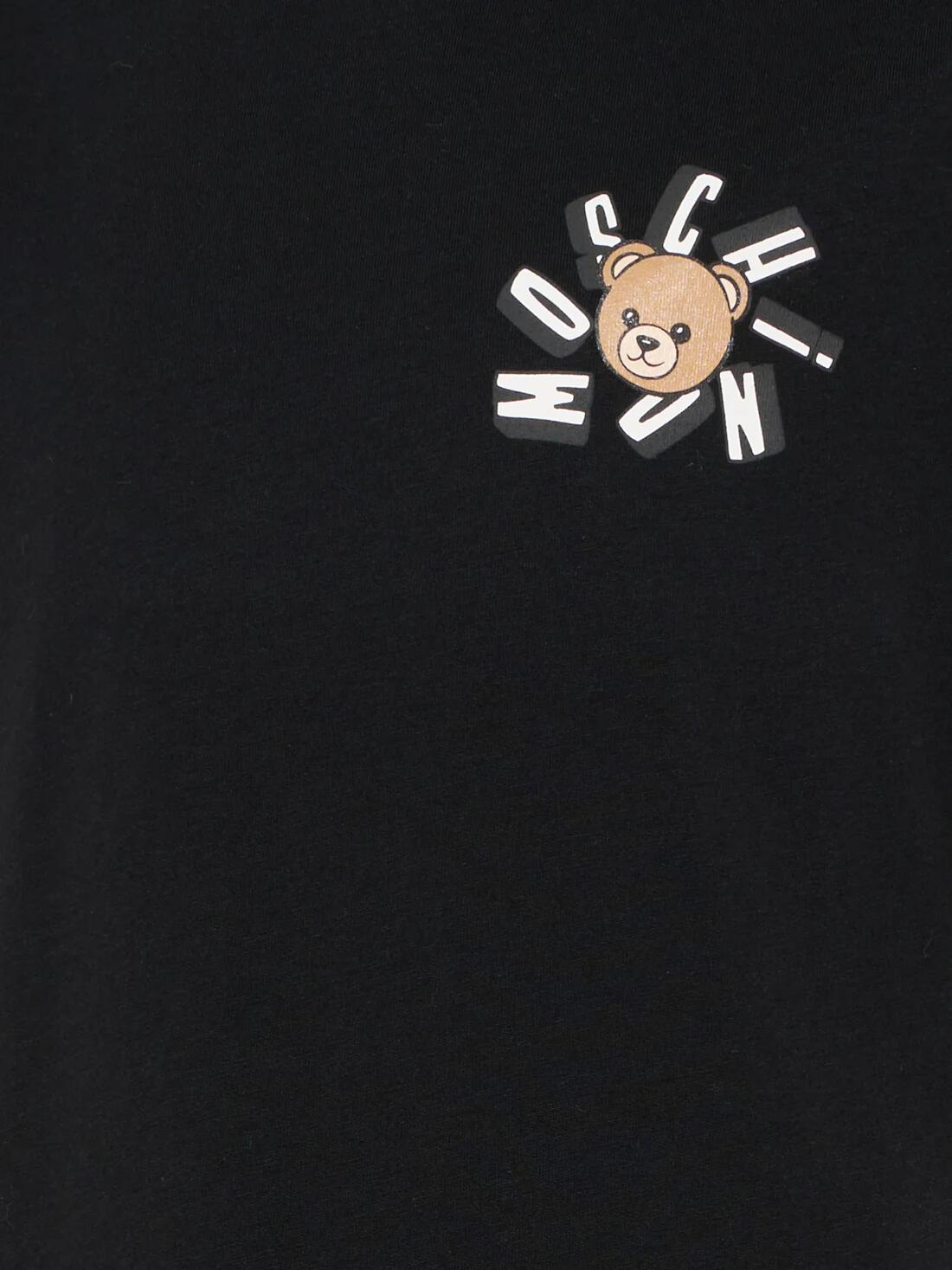 T-shirt menino Moschino preto 3/3