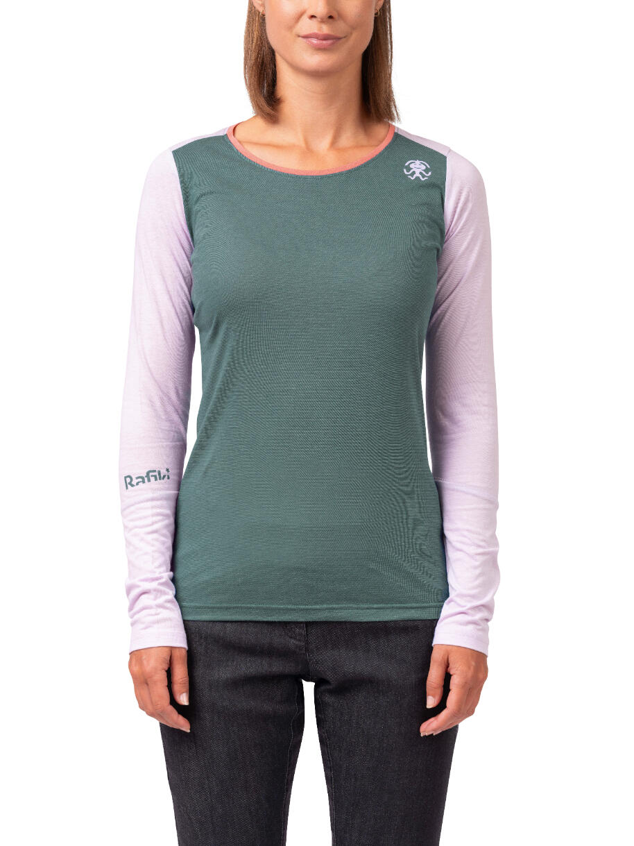 Leichtes Langarm-T-Shirt für Frauen RAFIKI blau 5/7