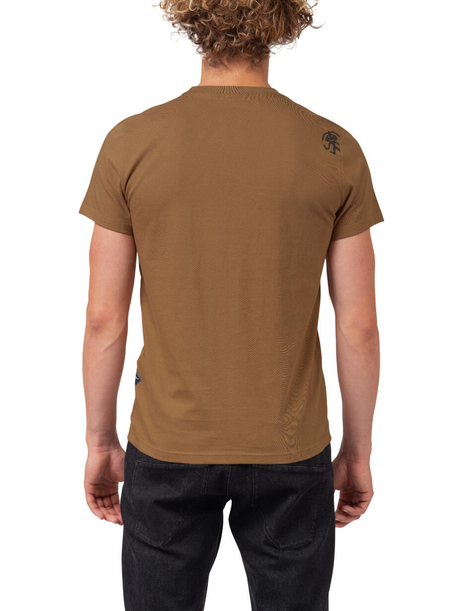 Camiseta orgánica de manga corta clásica y cómoda para hombre RAFIKI marrón 6/7