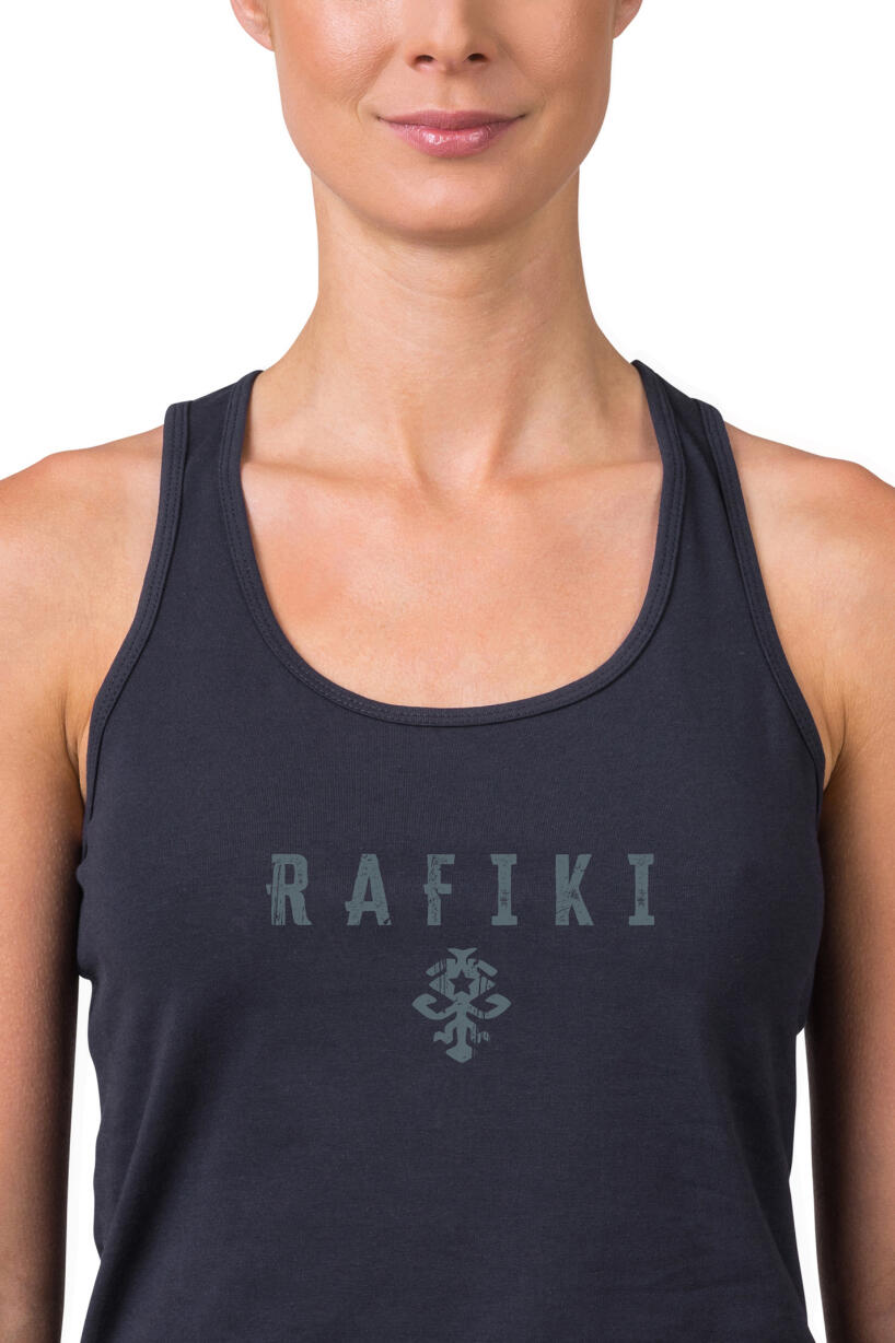 Cómoda camiseta orgánica de tirantes para mujer RAFIKI azul oscuro 7/7