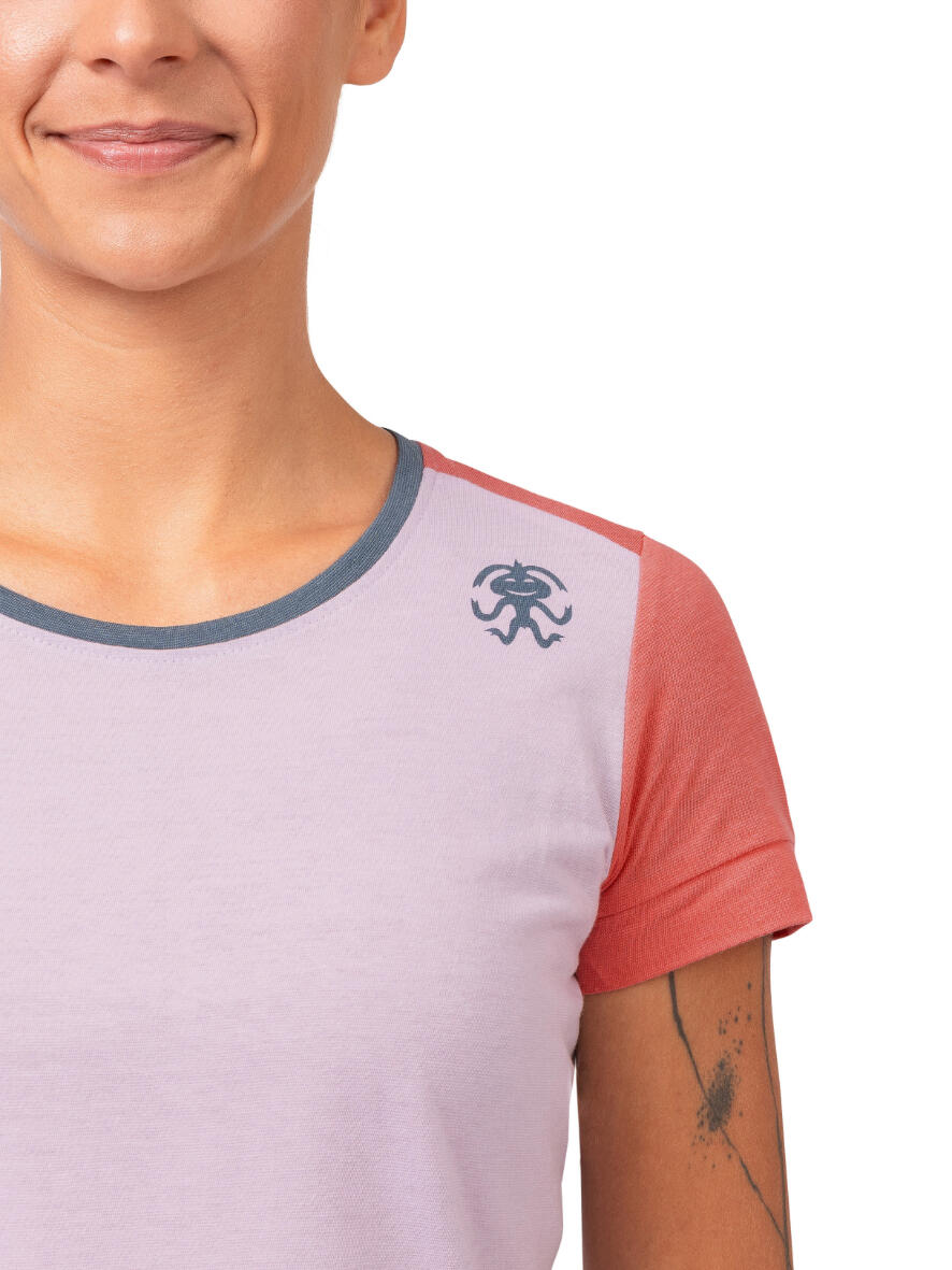 GOTS-zertifiziertes kurzärmeliges Damen-T-Shirt RAFIKI lila 7/7