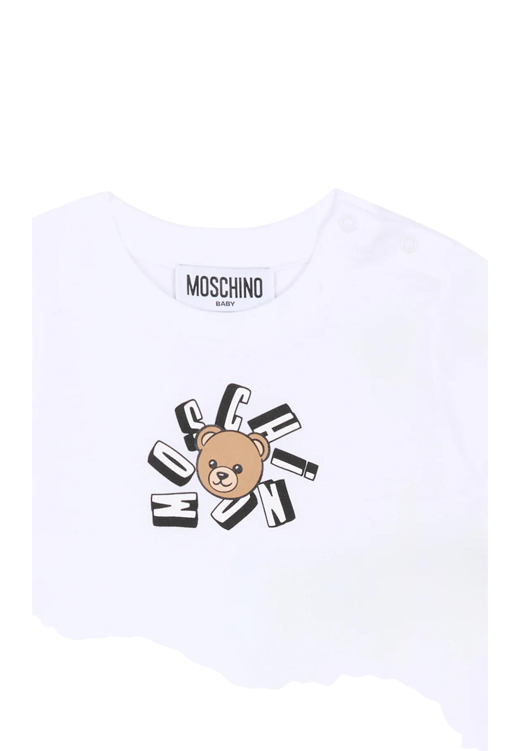 T-shirt menino Moschino branco 3/5