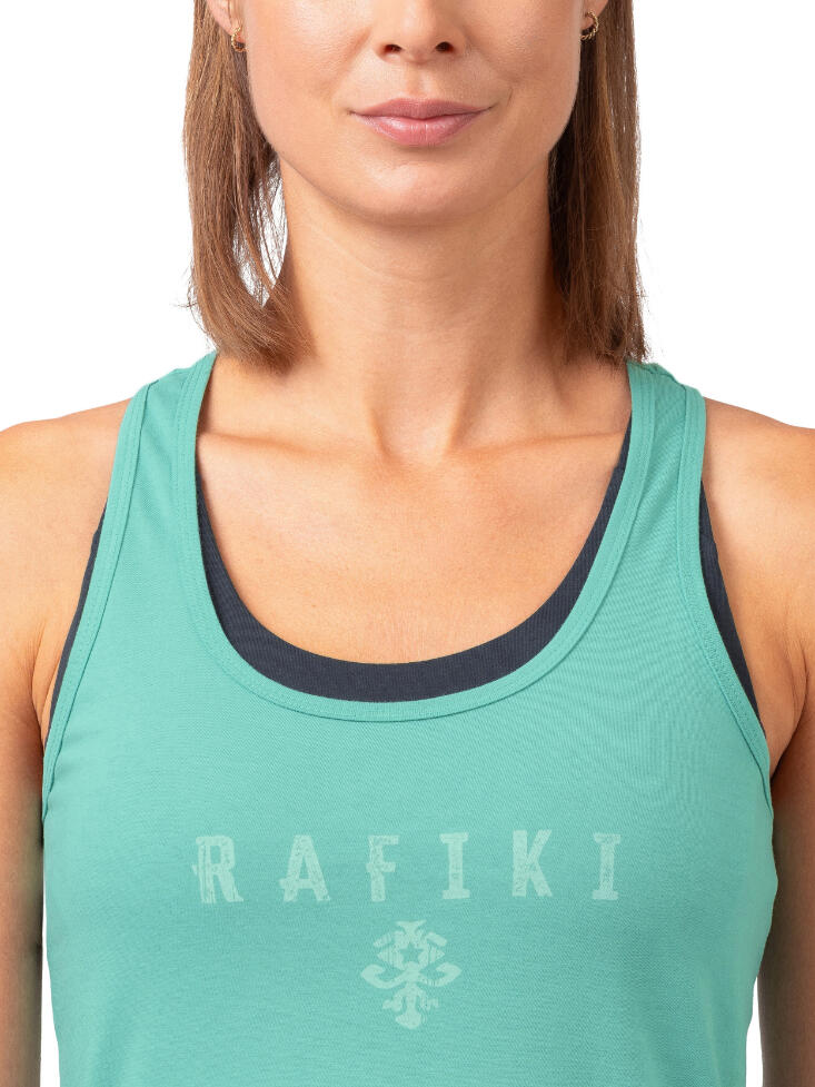 Cómoda camiseta orgánica de tirantes para mujer RAFIKI verde 7/7