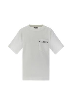 T-shirt garçon Moschino blanc