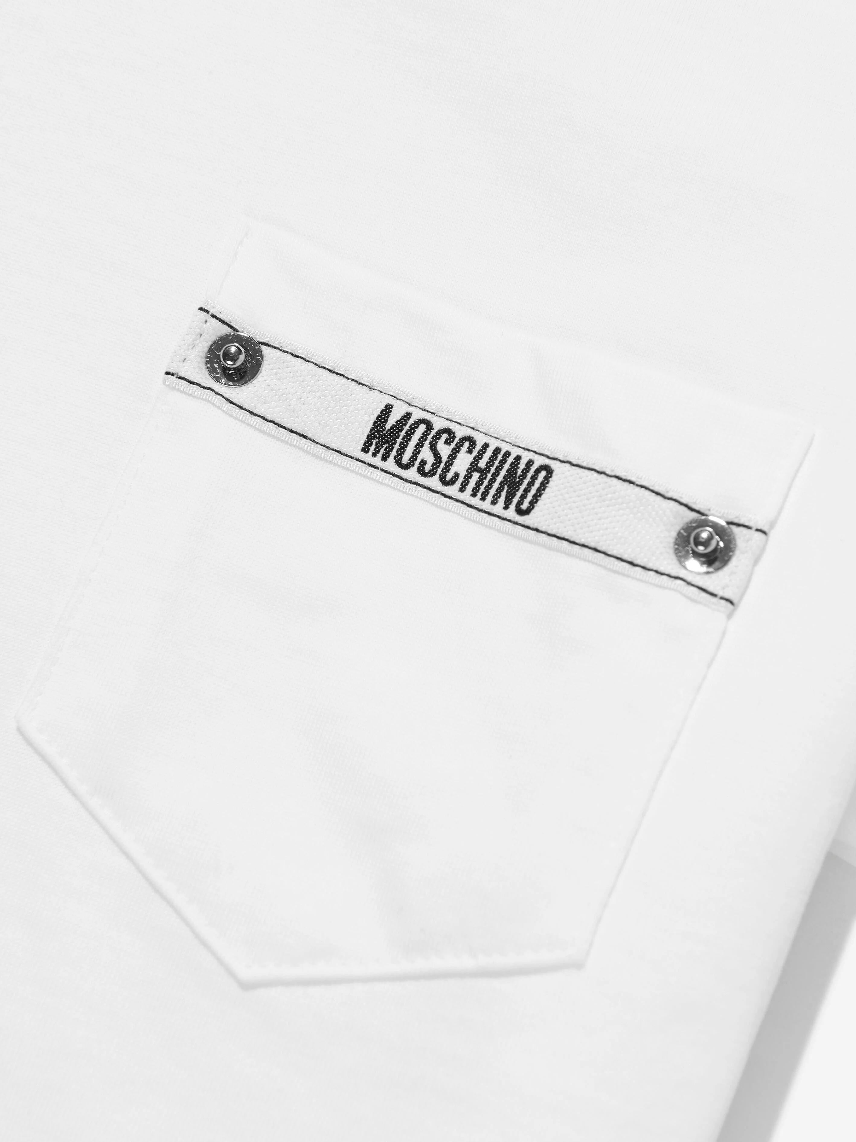 T-shirt Moschino HUM05M blanc 4/5