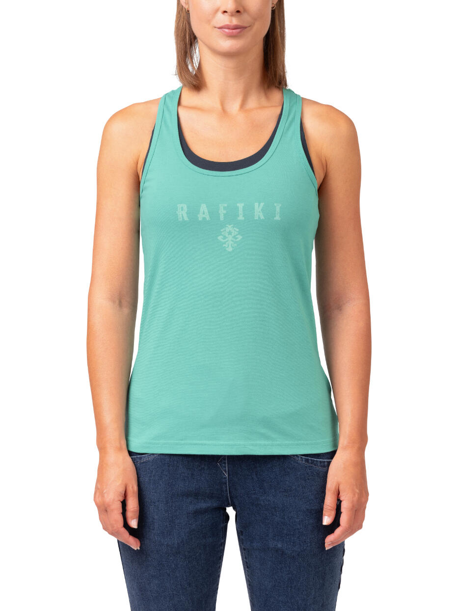 Cómoda camiseta orgánica de tirantes para mujer RAFIKI verde 5/7