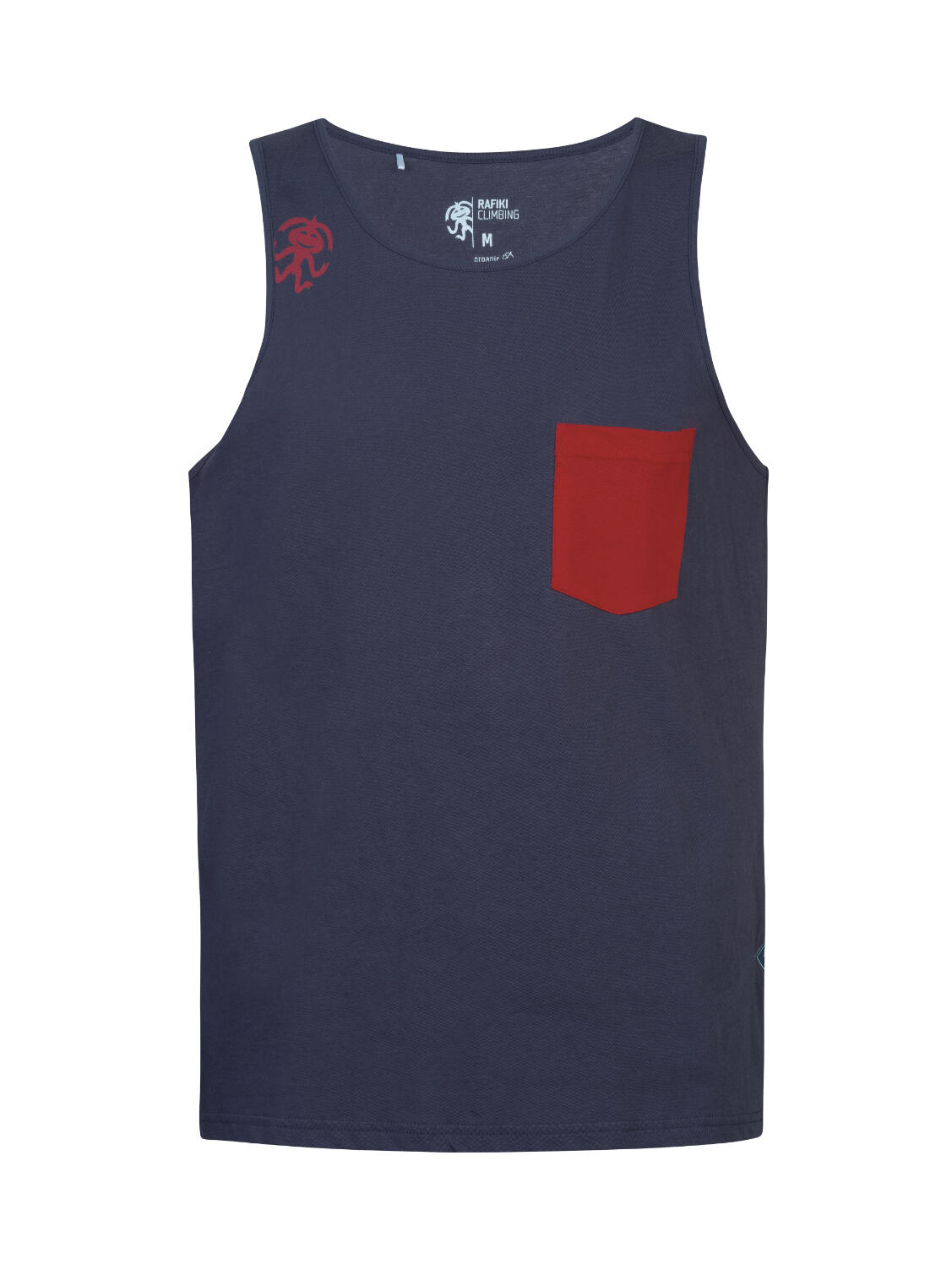 Camiseta de tirantes orgánica ligera para hombre RAFIKI azul oscuro 1/7