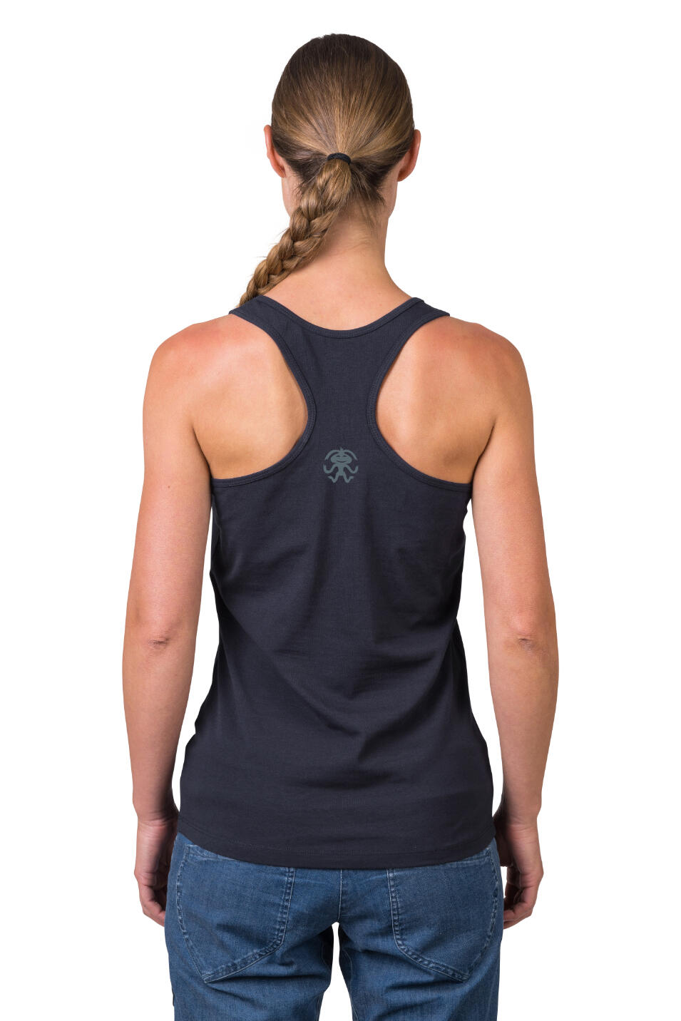 Cómoda camiseta orgánica de tirantes para mujer RAFIKI azul oscuro 6/7