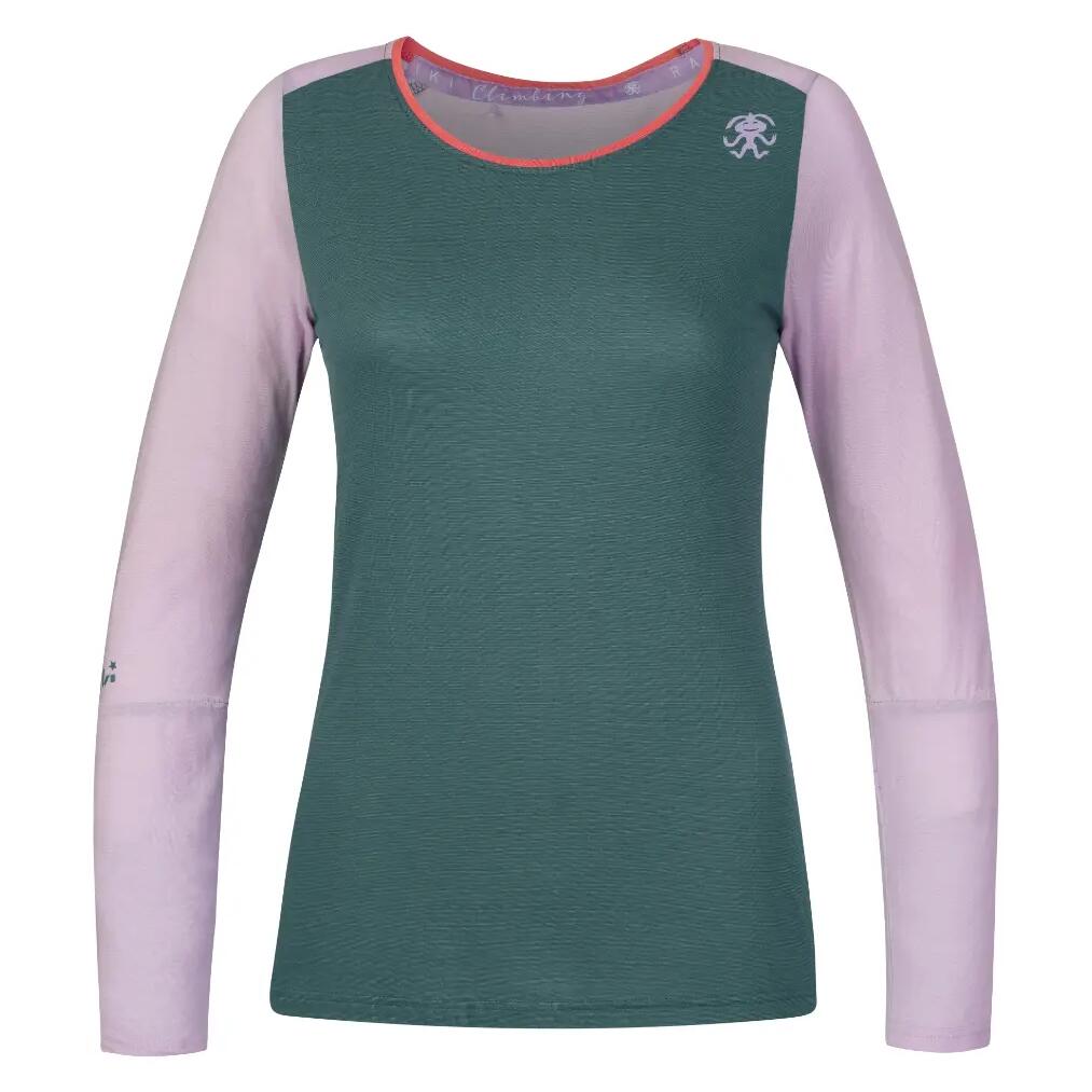 Women's performance lightweight long sleeve T-shirt RAFIKI blue