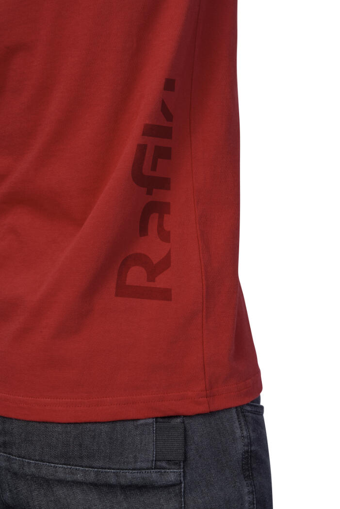 Heren-T-shirt met klassieke pasvorm en korte mouwen RAFIKI rood 7/7