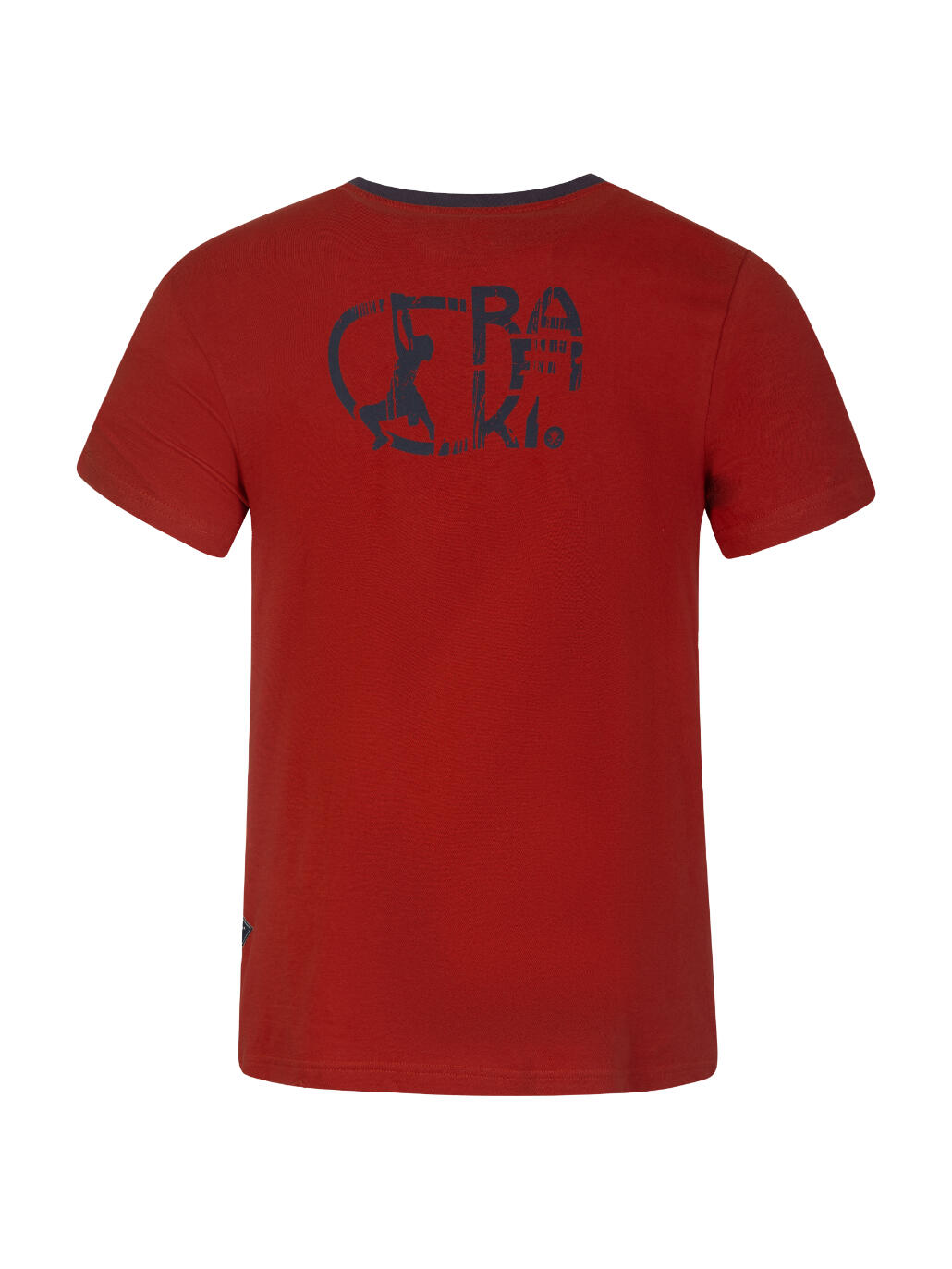 Heren-T-shirt met korte mouwen, lichtgewicht biologisch, RAFIKI rood 2/7