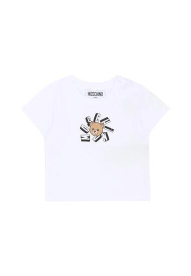 T-shirt jongens Moschino wit