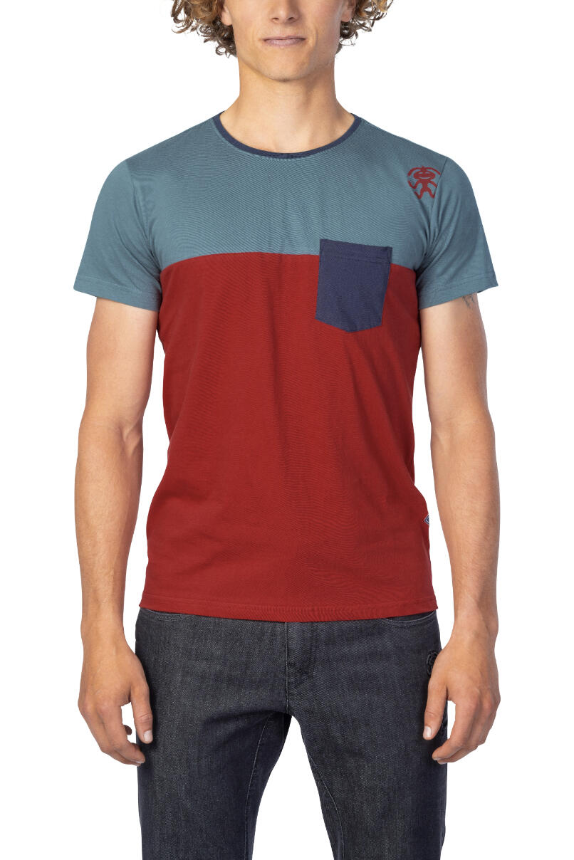 Heren-T-shirt met klassieke pasvorm en korte mouwen RAFIKI rood 5/7